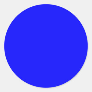Sticker Rond Concepteur Customisé couleur bleue