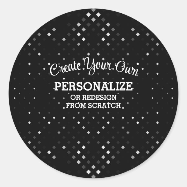 Sticker Rond Conception à partir de zéro - (Devant)