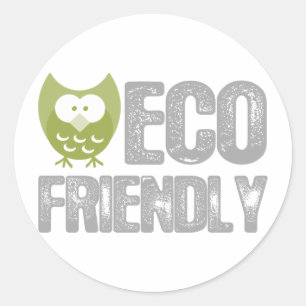 Sticker Rond Conception amicale d'Eco ! Produit d'écologie !