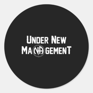 Sticker Rond Conception Anonyme de Narcotiques Sous Nouvelle Di