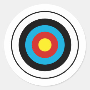Sticker Rond Conception cible Bullseye