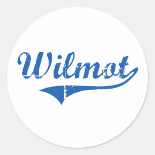 Sticker Rond Conception classique de Wilmot New Hampshire