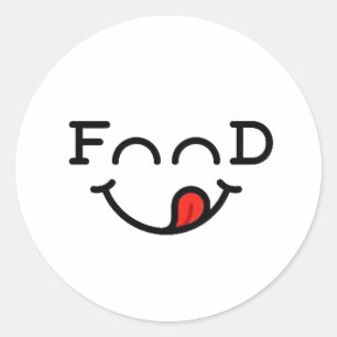 Sticker Rond Conception d'autocollants amusants et créatifs pou