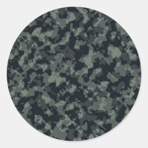Sticker Rond Conception de Camouflage de l'armée