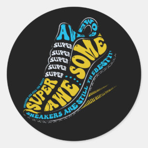 Sticker Rond Conception de chaîne super géniale