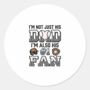 Sticker Rond Conception de chemise vintage pour fan numéro 1 de