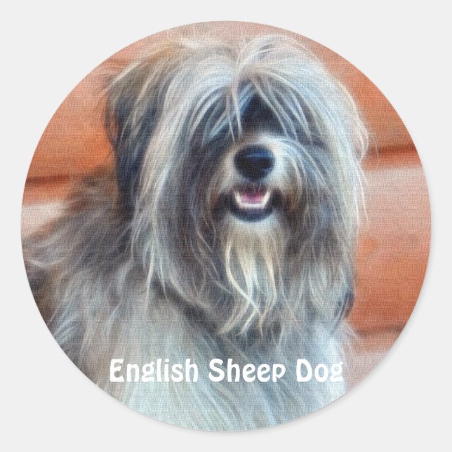 Sticker Rond Conception de chiens pour les amateurs de moules (Devant)
