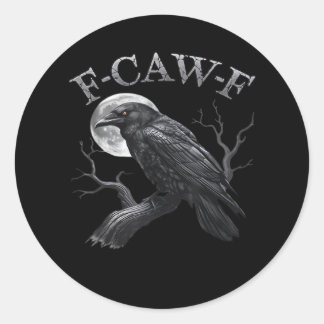 Sticker Rond Conception de design classique gothique cool F-Caw
