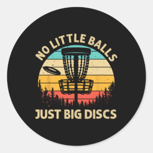 Sticker Rond Conception de disque de golf drôle pour hommes fem