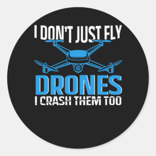 Sticker Rond conception de drone pour pilote rc   drones
