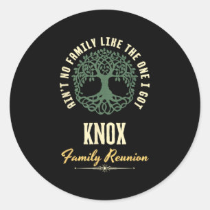 Sticker Rond Conception de jumelage Reunion Familiale 2025 - Kn