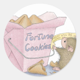 Sticker Rond Conception de la souris -