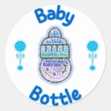 Conception de l'autocollant baby shower