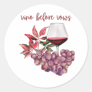 Sticker Rond Conception de l'enterrement de vie de jeune fille 