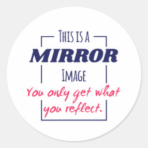 Sticker Rond Conception de motivation Mentalité de réflexion da
