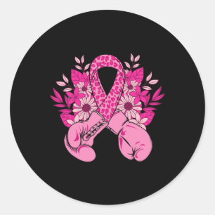 Sticker Rond Conception de sensibilisation au cancer du sein Bo