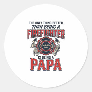 Sticker Rond Conception de t-shirt avec gravure vintage Papa po