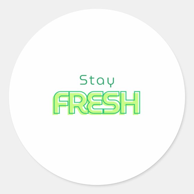 Sticker Rond Conception de texte de conservation (Devant)