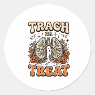 Sticker Rond Conception de trachéotomie pour infirmière d'Hallo
