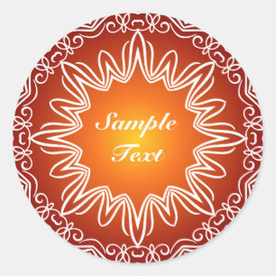 Sticker Rond Conception décorative personnalisée
