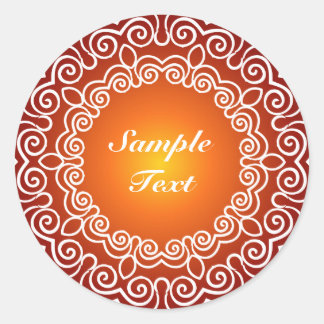 Sticker Rond Conception décorative personnalisée