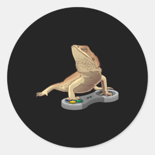 Sticker Rond Conception Dragon Lourd Pour Enfants Animaux Vidéo