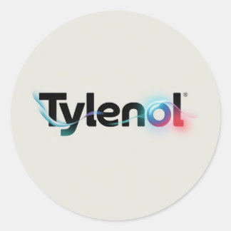 Sticker Rond Conception du logo Tylenol
