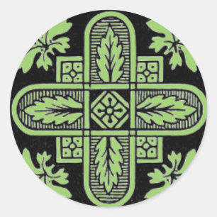 Sticker Rond Conception florale