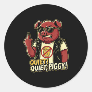 Sticker Rond Conception Gif drôle d'humour sarcastique litique