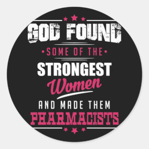 Sticker Rond Conception hilare de profession de pharmaciens