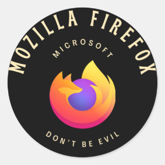 Sticker Rond conception mozilla firefox