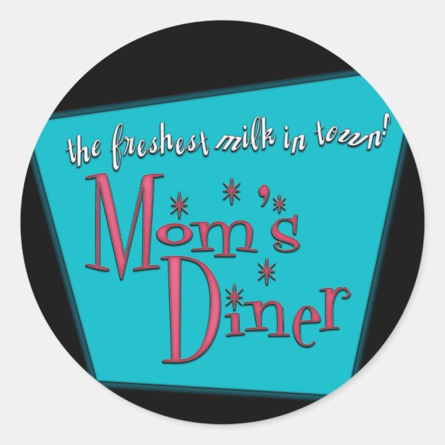 Sticker Rond Conception pour l'allaitement maternel (Devant)