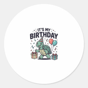 Sticker Rond Conception vectorielle de fête d'anniversaire de t
