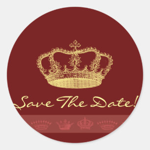 Sticker Rond Conceptions de couronne