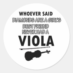 Sticker Rond Conceptions de musique d'alto
