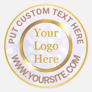 Sticker Rond Concevez votre propre entreprise de logo moderne p