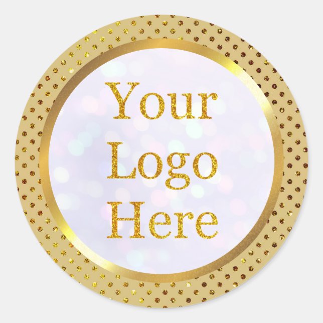 Sticker Rond Concevez votre propre entreprise de logo moderne p (Devant)