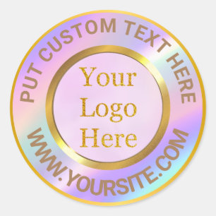Sticker Rond Concevez votre propre entreprise de logo moderne p