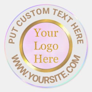 Sticker Rond Concevez Votre Propre Entreprise De Logo Moderne P