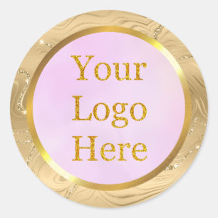 Sticker Rond Concevez votre propre entreprise de logo moderne p