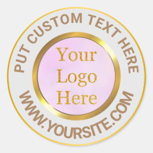Sticker Rond Concevez votre propre entreprise de logo moderne p