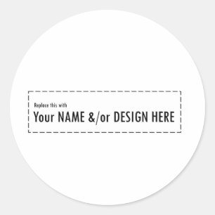 Sticker Rond Concevez votre propre personnalisation Personnalis