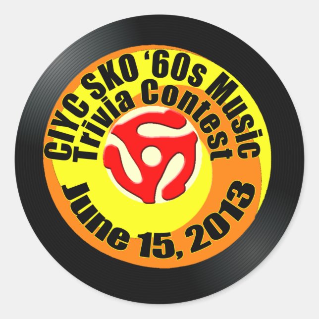 Sticker Rond Concours Trivia 3 (Devant)