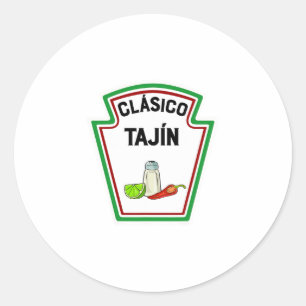 Sticker Rond condiments de groupe mignon halloween costume fami