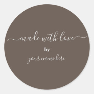 Sticker Rond Conditionnement simple et élégant Classic Round St