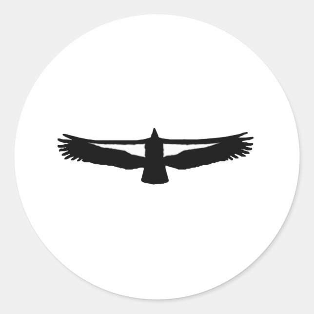 Sticker Rond Condor de Californie (Devant)