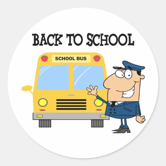 Sticker Rond Conducteur devant le bus scolaire (Devant)