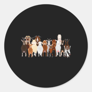 Sticker Rond Conduire Mon Mari Fou Une Chèvre À La Fois
