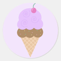 Cône de crème glacée de raisin