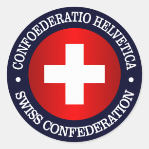 Sticker Rond Confédération suisse
